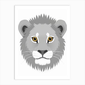 Lion Head 2 Art Print