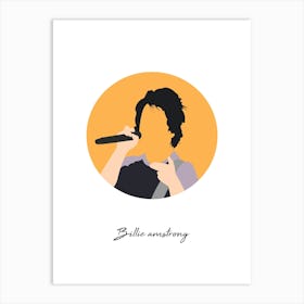 Billie Amstrong Guitarist Minimalist Art Print