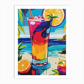 Tropical Drink Art Print