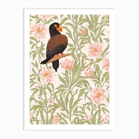 California Condor William Morris Style Bird Art Print