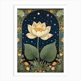 William Morris Lotus Flower Art Print