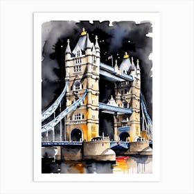 Tower Bridge In London Art Print