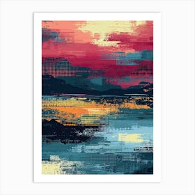 Abstract Painting | Pixel Art Series 3 Art Print