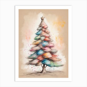 Christmas Tree Canvas Print  Art Print