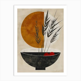 Wheat In A Bowl Art Print