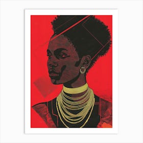 Afro-American Woman 26 Art Print