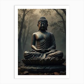 Buddha statue 4 Art Print