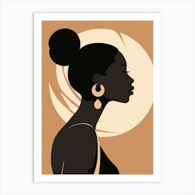 Silhouette Of A Woman 18 Art Print