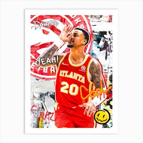 John Collins Atlanta Hawks 1 1 Art Print