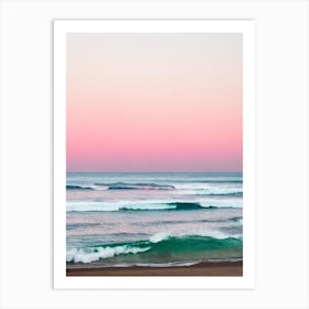 Casuarina Beach, Australia Pink Photography 1 Art Print
