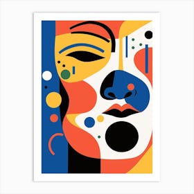 Shape Face Illustration 1 Art Print