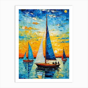 A Small Sailboats 3 Art Print