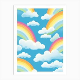 Rainbows And Clouds Art Print