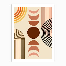 Abstract Geometric Pattern 3 Art Print