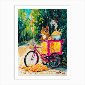 Popcorn Cart 1 Art Print