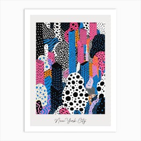 Poster Of New York City, Illustration In The Style Of Pop Art 4 Art Print