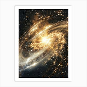 Spiral Galaxy In Space 1 Art Print