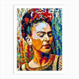 Frida Kahlo Portrait 2 Art Print
