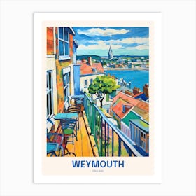 Weymouth England Uk Travel Poster Art Print