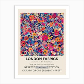Poster Floral Morning London Fabrics Floral Pattern 4 Art Print