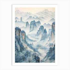 Zhangjiajie National Forest Park China 3 Art Print