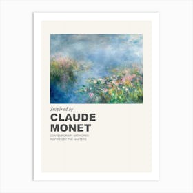 Museum Poster Inspired By Claude Monet 2 Art Print