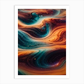 Abstract Swirls 1 Art Print