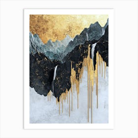 Carstensz Peaks Abstract Serenity Art Print