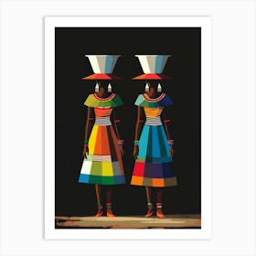 Two African Women 7 Art Print