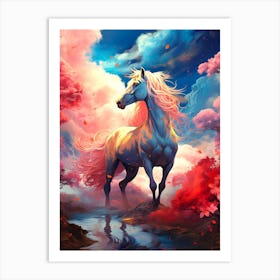 Horse Painting Art Print