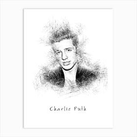 Charlie Puth Sketch Art Print