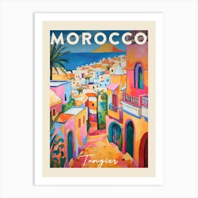 Tangier Morocco 1 Fauvist Painting Travel Poster Art Print