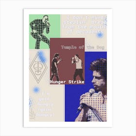 Hunger Strike Temple Of The Dog Chester Bennington And Chris Cornell Art Print