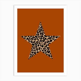 Leopard Print Star 1 Art Print