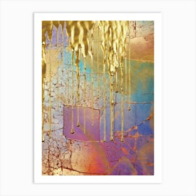 Dripping Gold Art Print