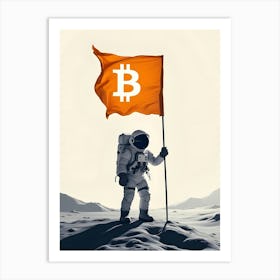 Bitcoin Astronaut 5 Art Print