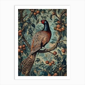 William Morris Pheasant Vintage Vintage  Art Print