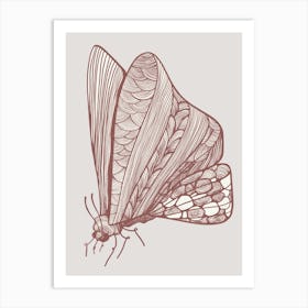 Moth Modern Art Print