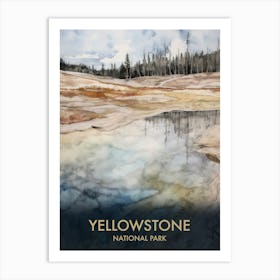 Yellowstone National Park Vintage Travel Poster 8 Art Print