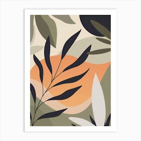 Abstract Leaves 1 Art Print