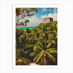 Tulum National Park Mexico Vintage Poster Art Print