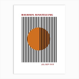 Bauhaus Orange Exhibition 8 Art Print