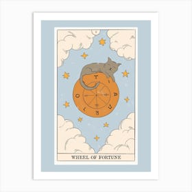 Cat Wheel Of Fortune Art Print