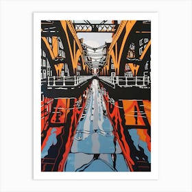 Bridge Over The Canal Art Print