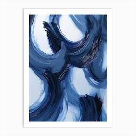 Abstract Blue Painting 4 Art Print