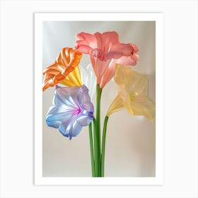 Dreamy Inflatable Flowers Gladiolus 2 Art Print