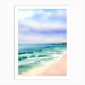 St Kilda Beach, Australia Watercolour Art Print
