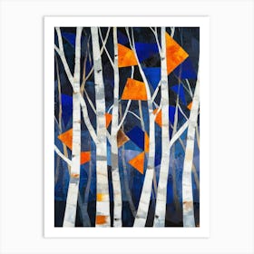 Colorful Trees In The Forest 4 Art Print