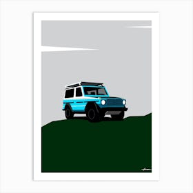 1987 Mercedes G Wagon -classic sky retro Art Print