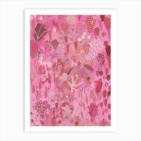 Washy Pink Sea Art Print